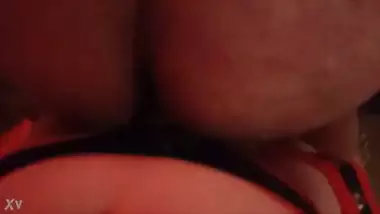 Asian Mistress Strapon fucking and spanking Indian Slave boy doggystyle at dungeon - homemade