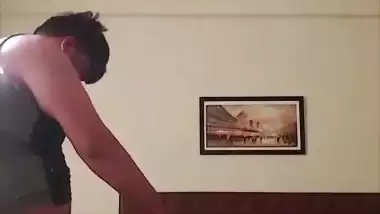 Slim Mumbai girl in doggy fucking with boyfriend
