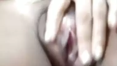 Horny cute Indian girl naked fingering video call