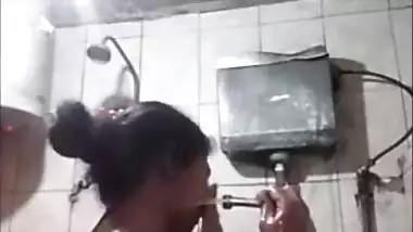 Lankan Girl Bathing (Updated)