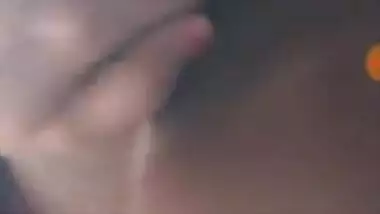 Lonely Desi girl pussy fingering video call with her bf