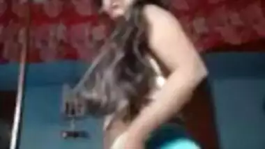 Sexy Desi girl striptease dance show