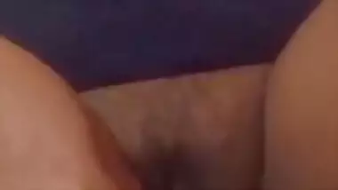 Alone Wife Satisfy Herself By Fingering With Toy And Pressing Big Boobs