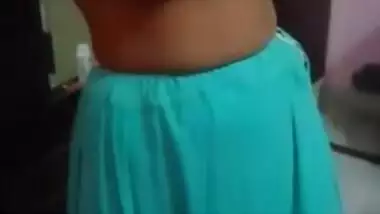 Innocent Desi Girl Pressing Boobs