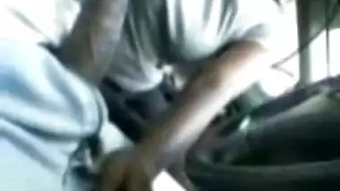 Desi-malaysian tamil girl giving bj in car