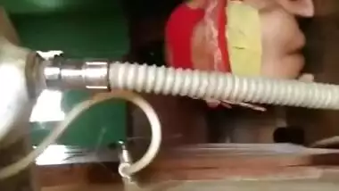 Huge ass desi aunty caught pissing