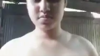 Fair big boobed Indian local girl