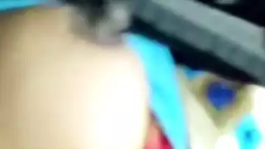 Tattooed Tamil aunty shows big long nipples to lover