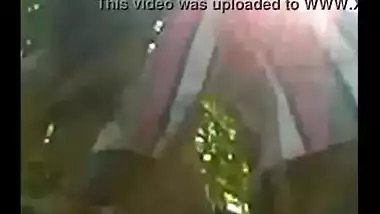 Indian college girl having an outdoor sex