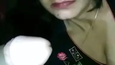 Lonely Bhabhi gives a desi blowjob to her Devar