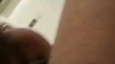 Sucking a dick before getting fucked in the Telugu sex video