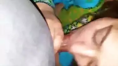 Cheater paki bhabhi in suit giving handjob and blowjob to lover big boobs hanging